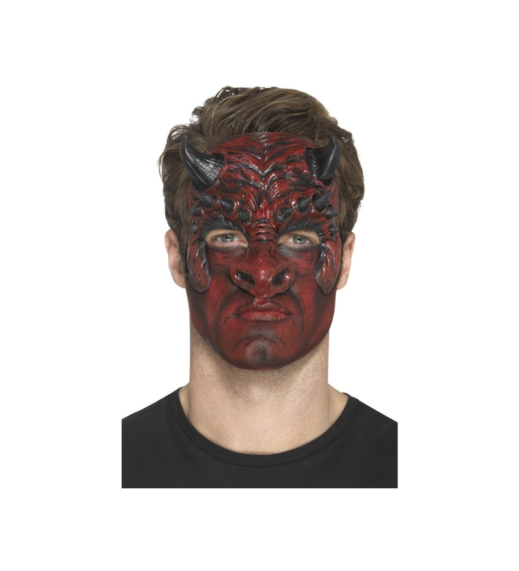 Maska Ďábel - nalepovací na obličej