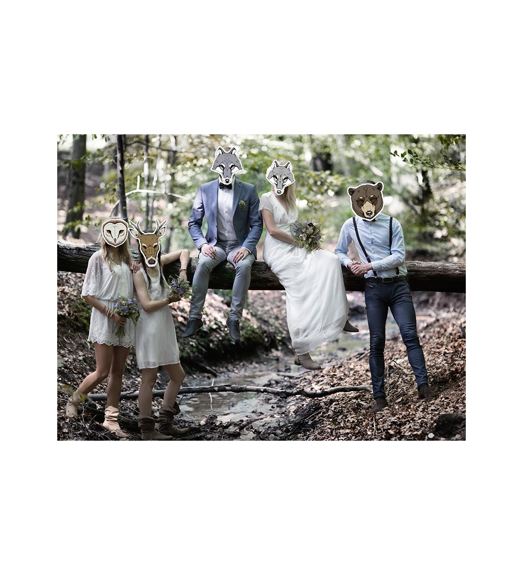 Papírová maska - Medvěd II