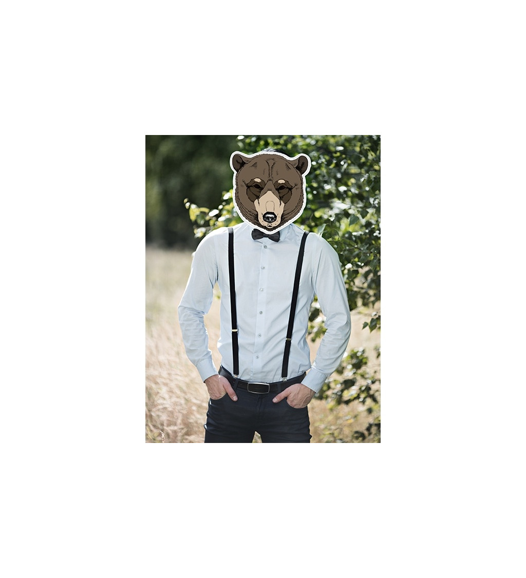 Papírová maska - Medvěd II