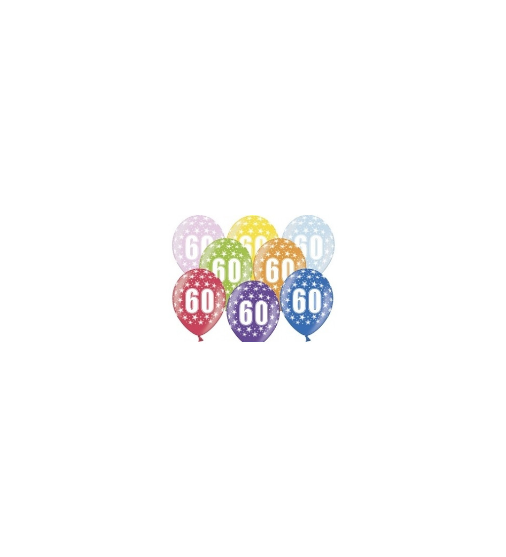 Balónek s číslem 60 (6ks)