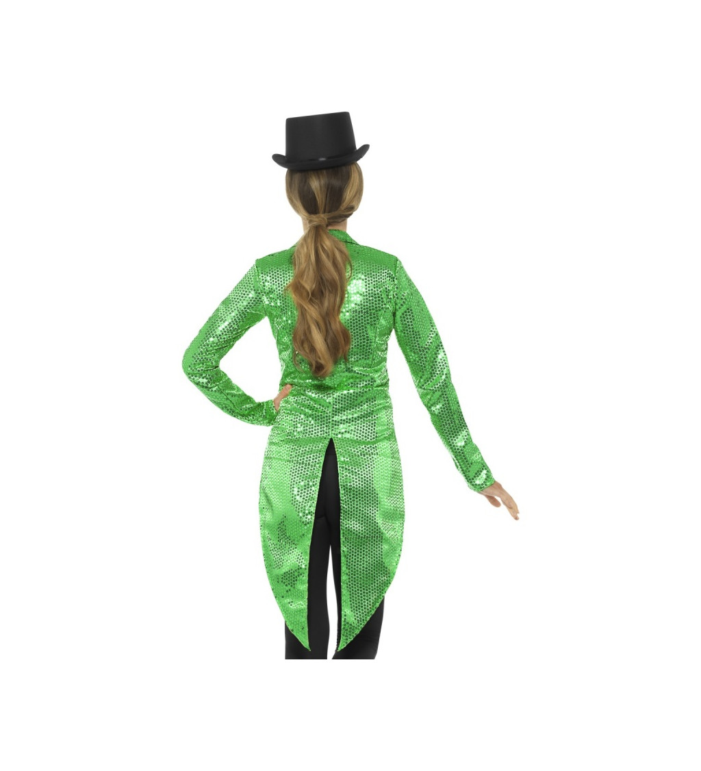 Dámské třpytivé sako - zelené