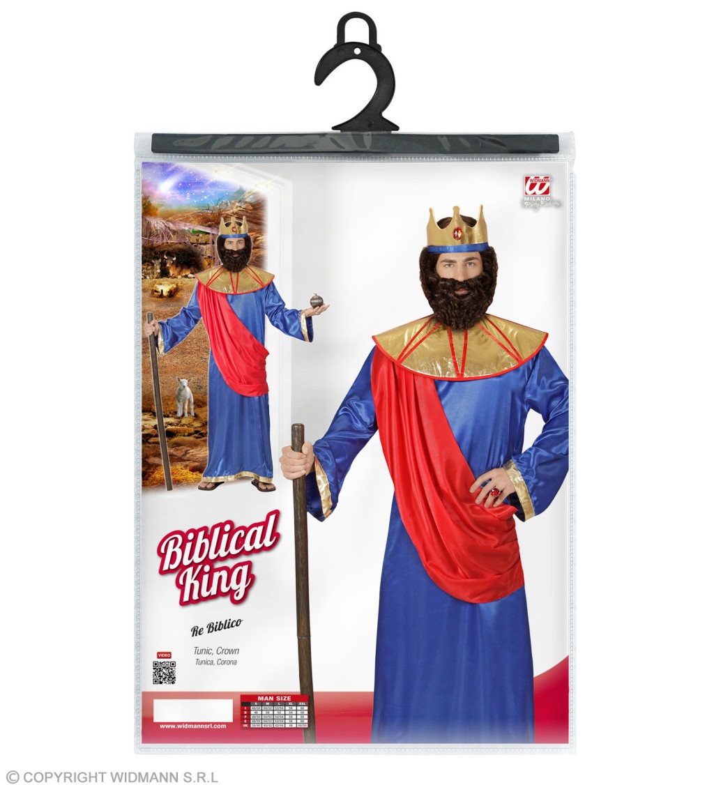 Karnevalový kostým - Tři králové (modrá)