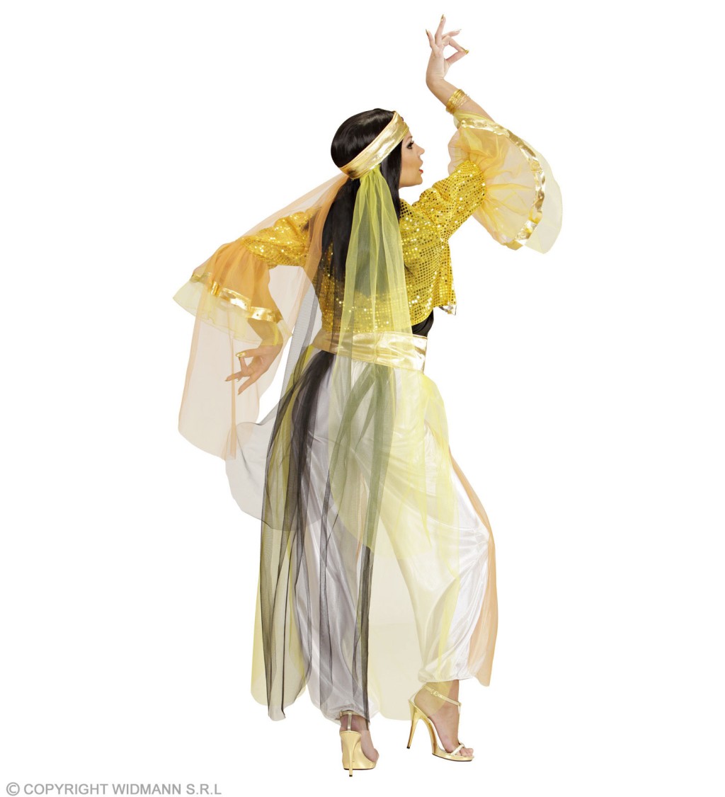Kostým harémové tanečnice - žlutá