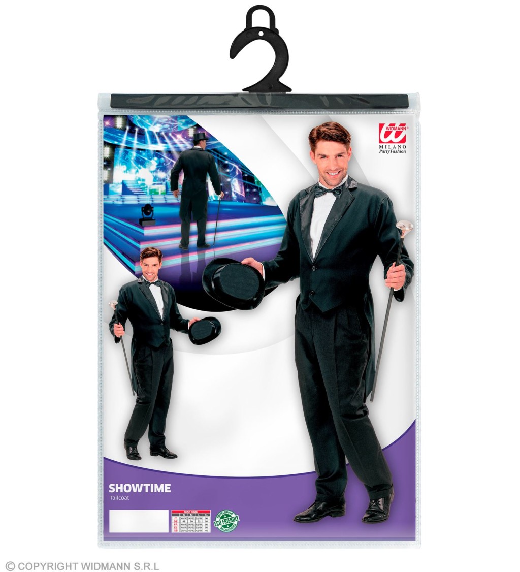 Pánský černý frak