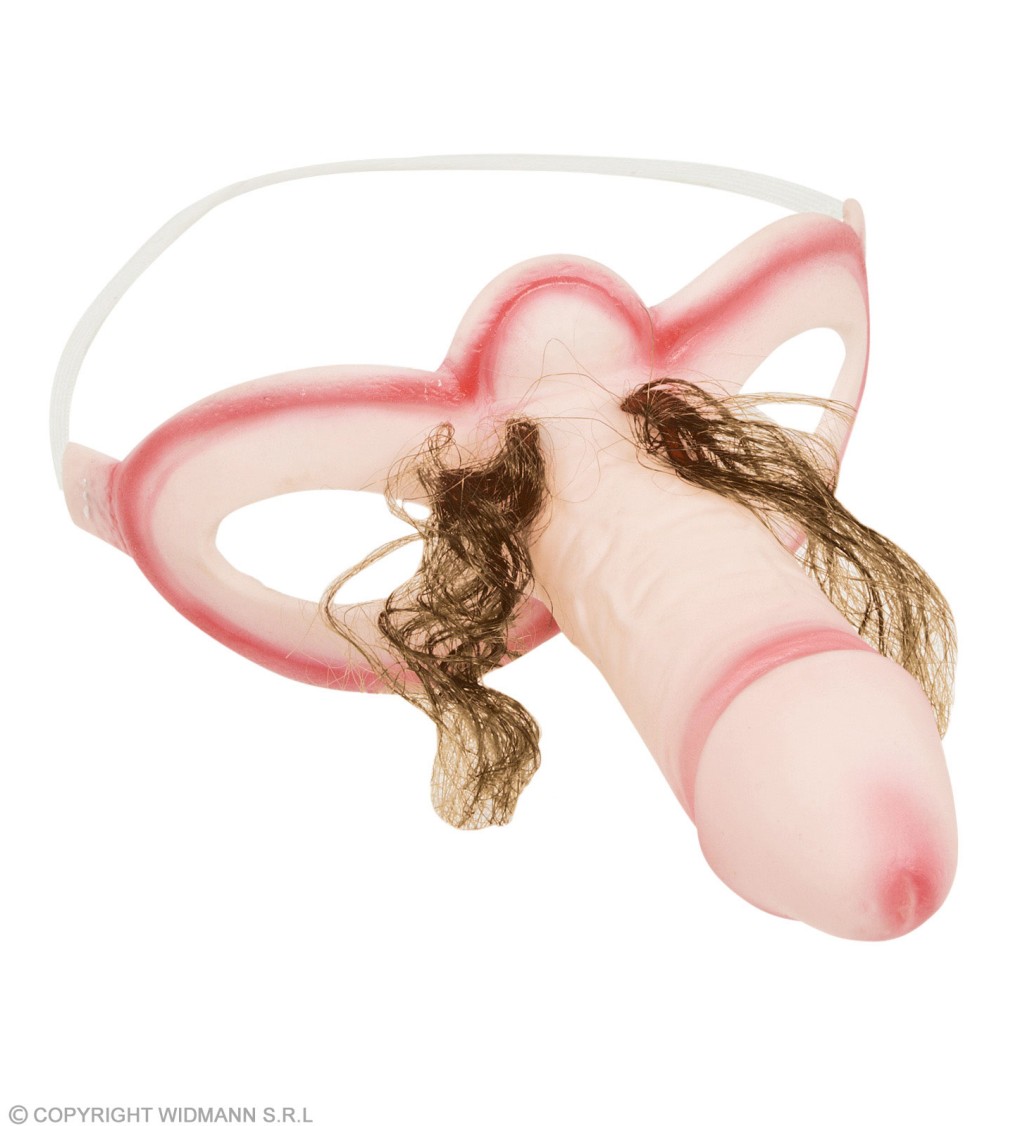 Škraboška - penis s chlupy