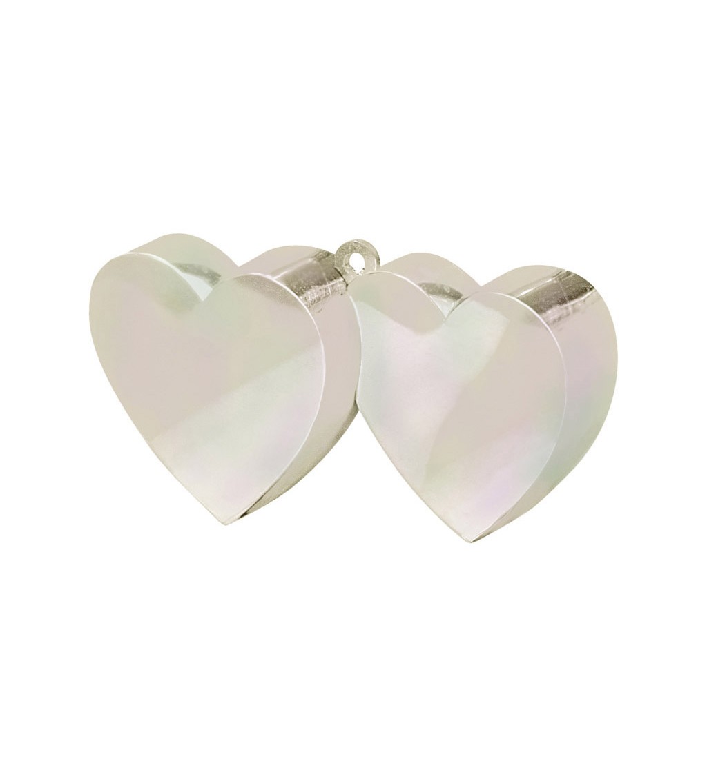 Těžítko na balonky - perleťové srdce