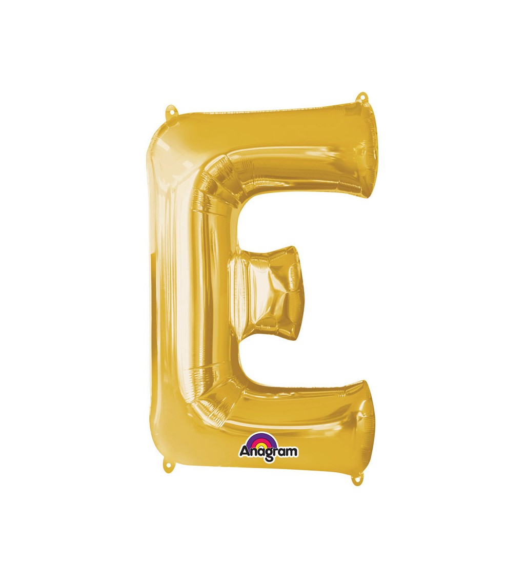 Narozeninový fóliový balónek (zlatý) – E