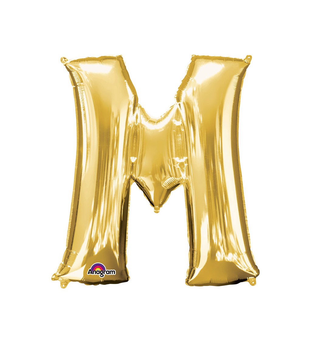 Narozeninový fóliový balónek (zlatý) – M