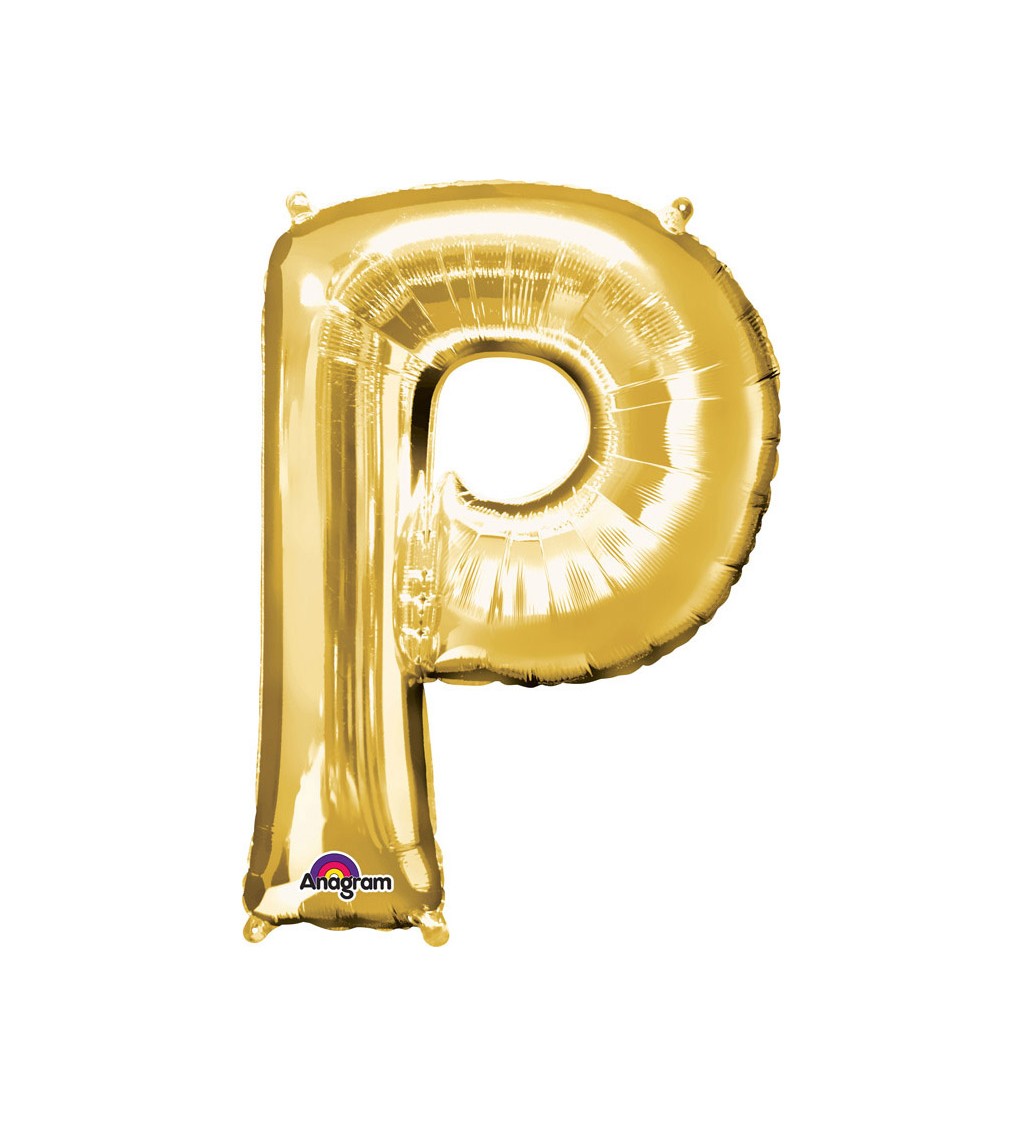 Narozeninový fóliový balónek (zlatý) – P