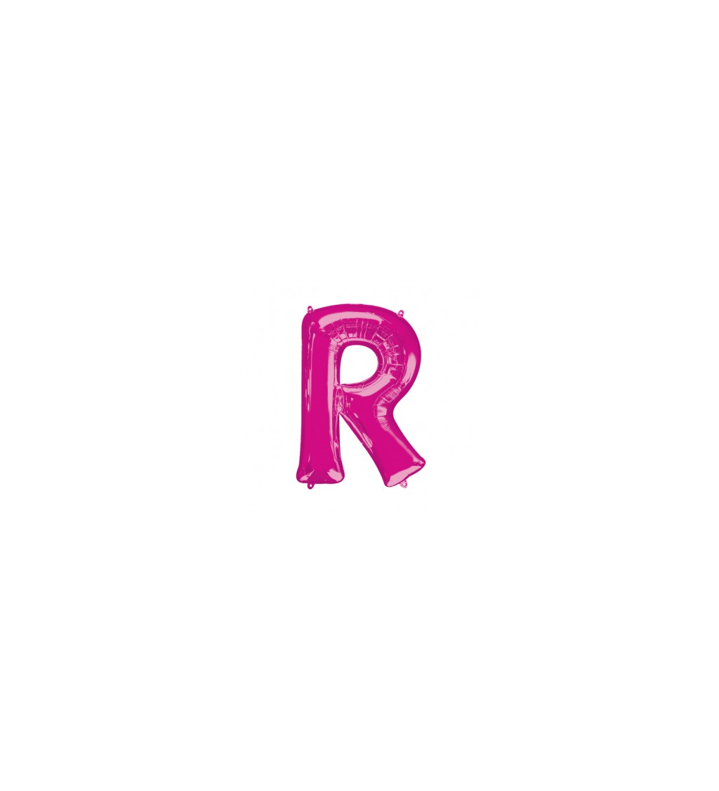 Narozeninový fóliový balónek (tmavě růžový) – R