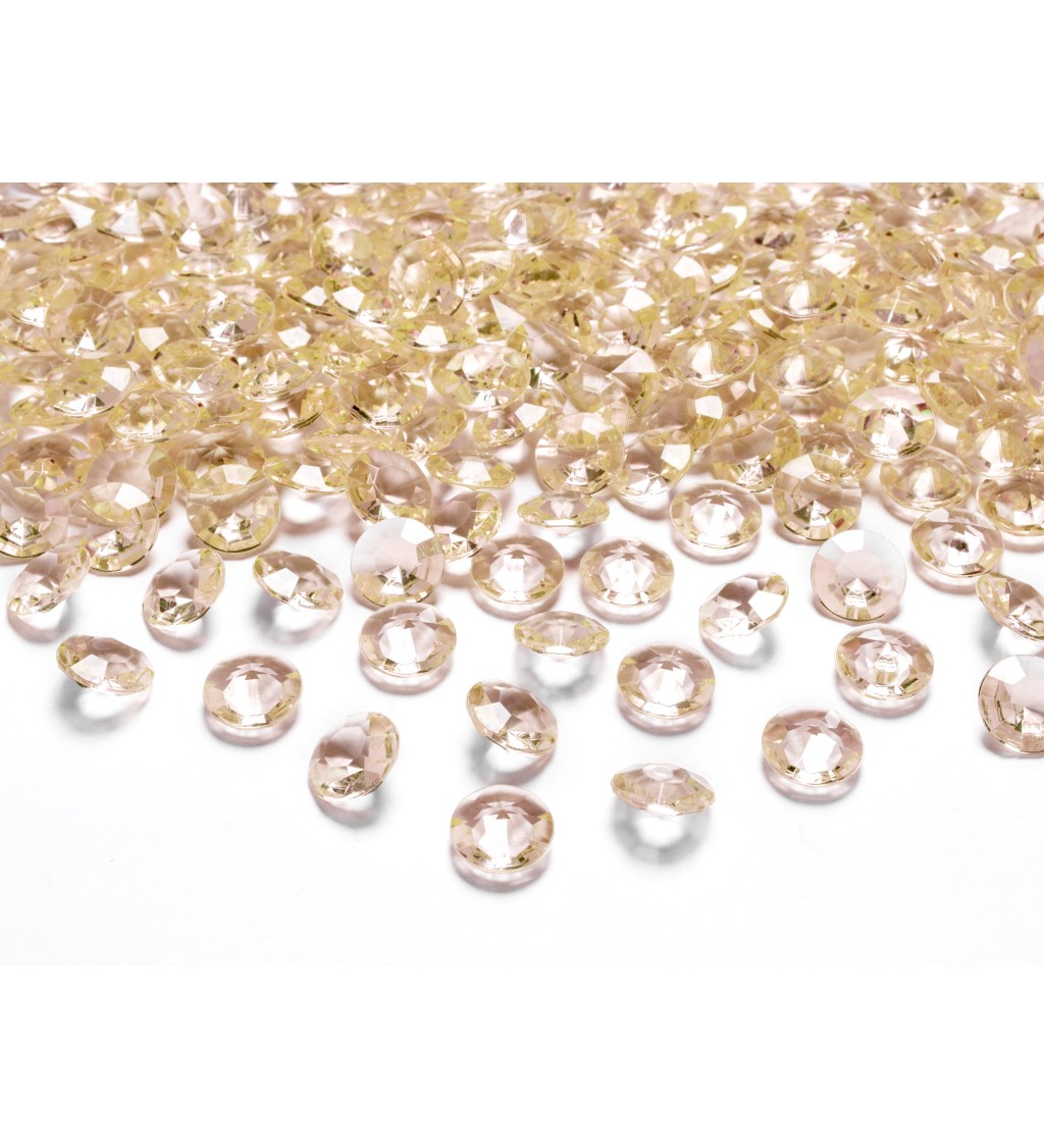 Dekorativní diamanty mini - zlaté