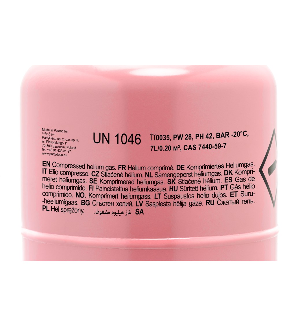 Helium bomba 30, barva růžová