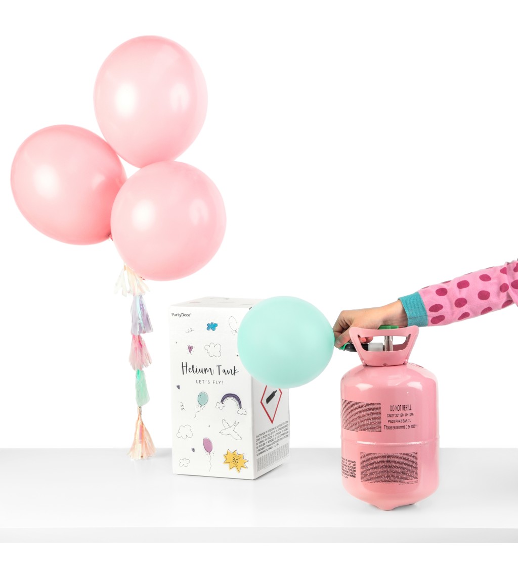 Helium bomba 30, barva růžová