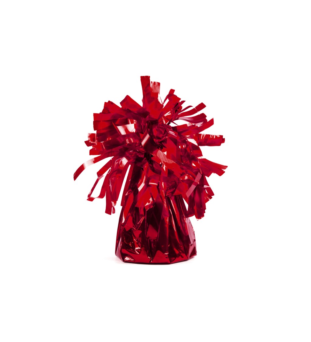 Balónkové závaží - červené střapce