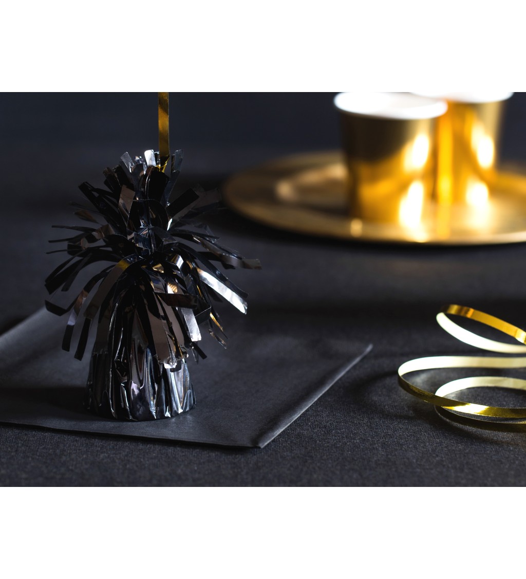 Balónkové závaží - černé střapce