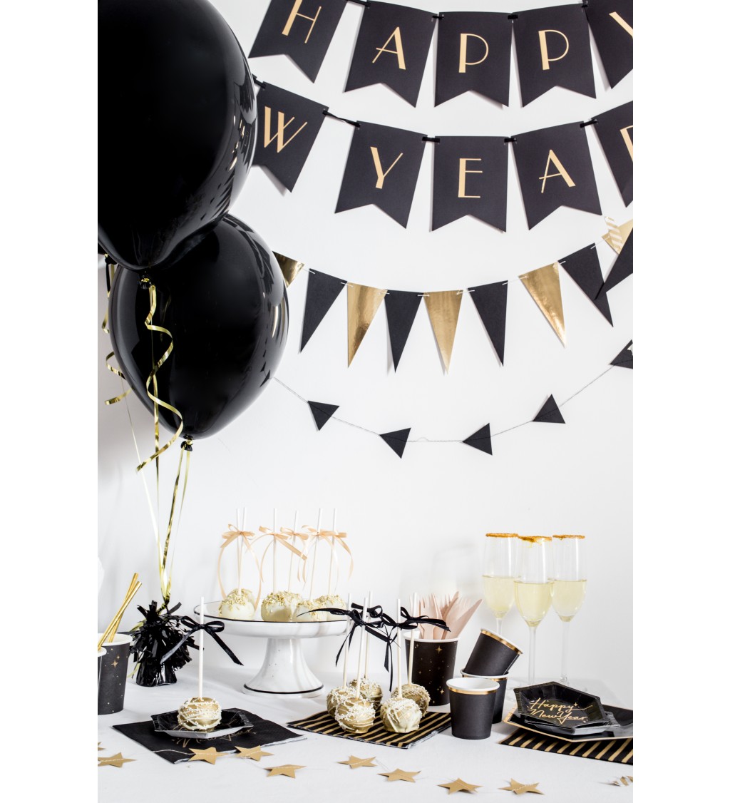 Balónkové závaží - černé střapce