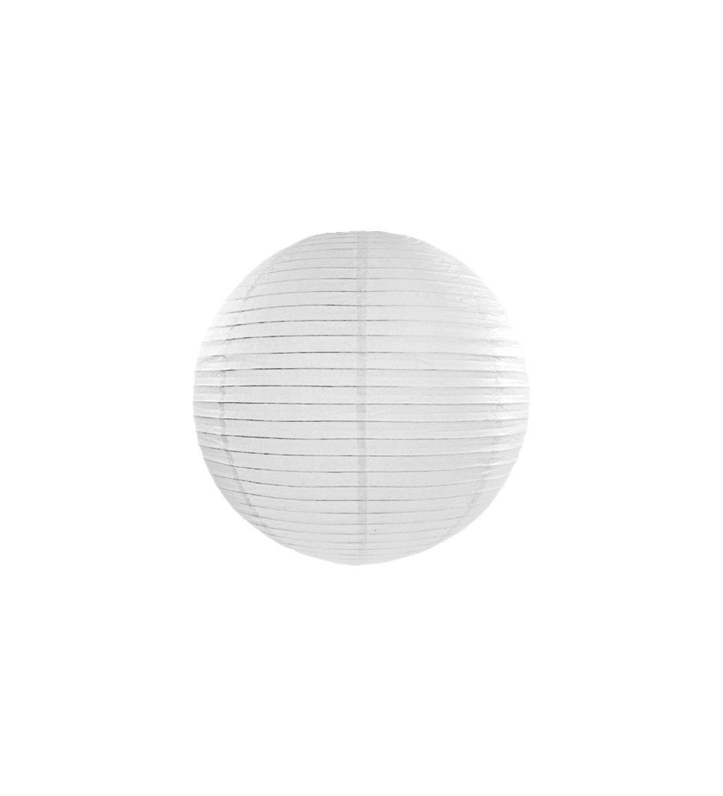 Papírový lampion II - bílý 45 cm
