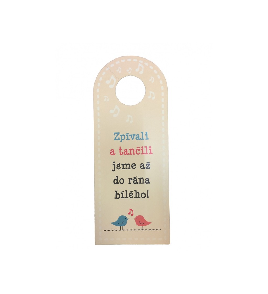 Svatební cedule na dveře