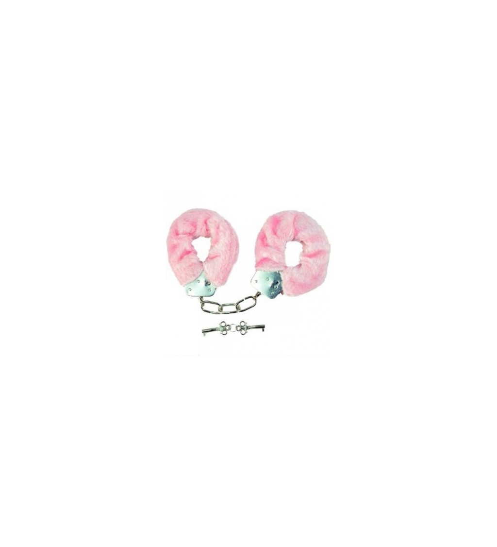 Pouta s kožíškem - růžová