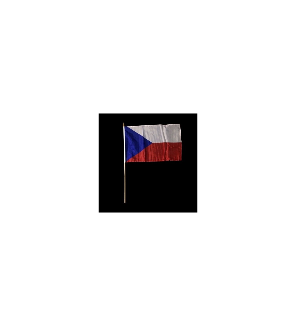 Vlajka Česko - na tyči