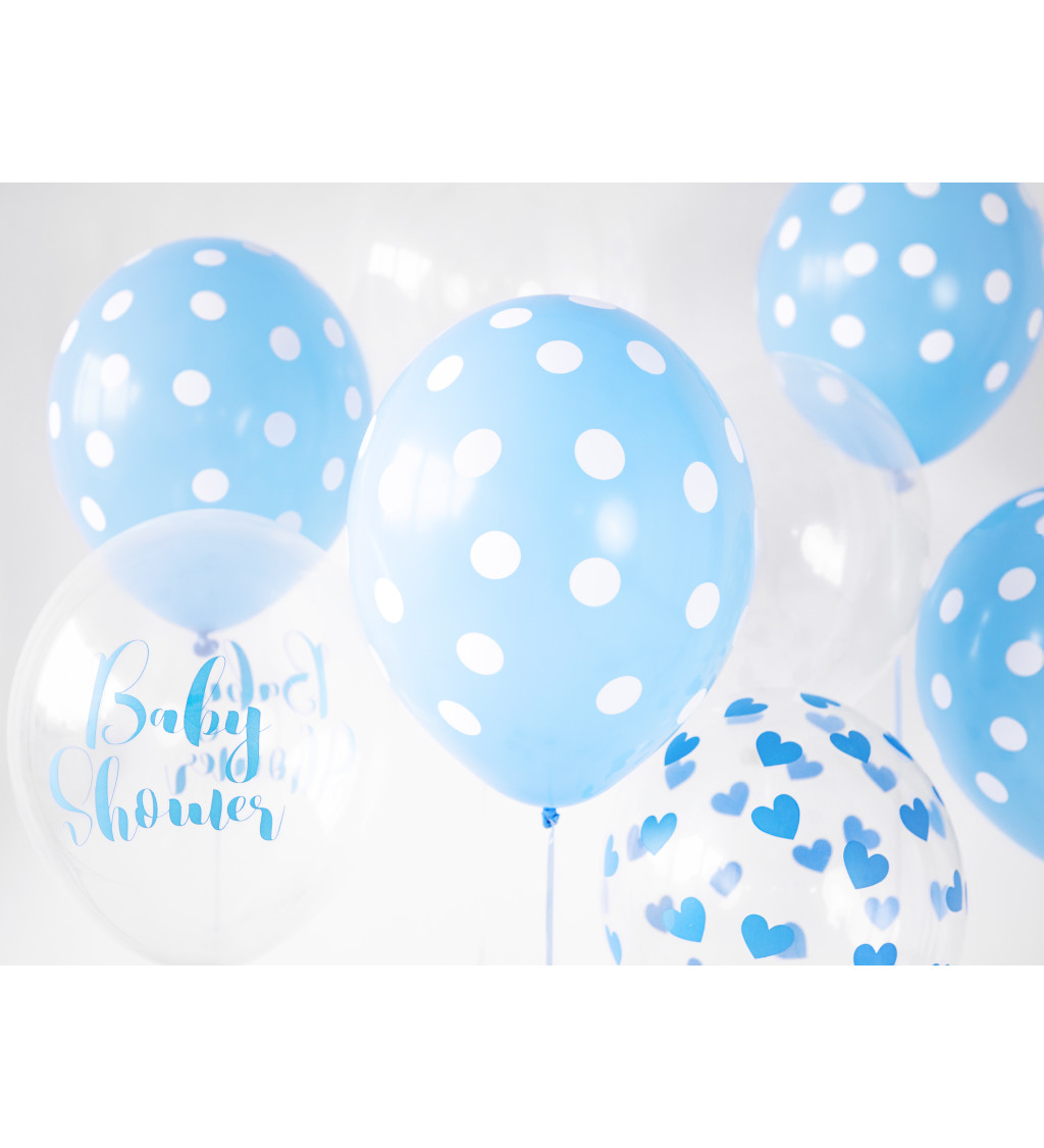 Balonek (modrý s puntíky) 6ks