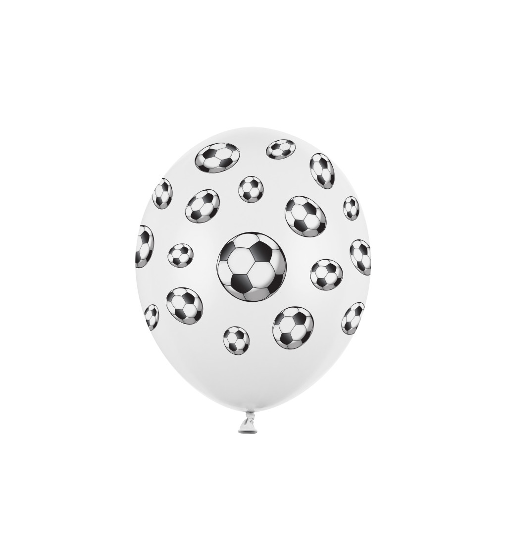 Balónek - Fotbalový míč - 6ks
