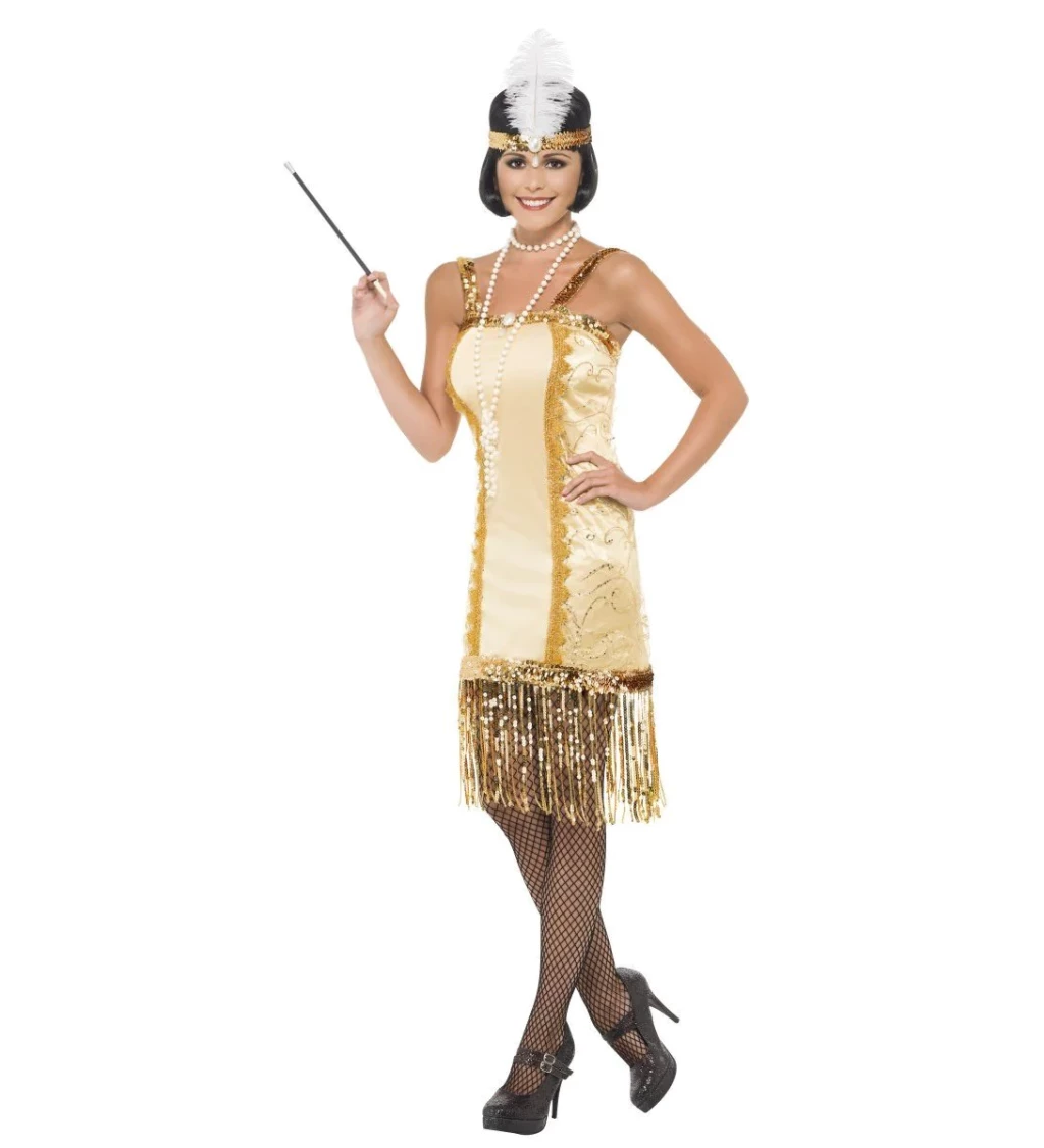 Kostým Prohibice - zlatý