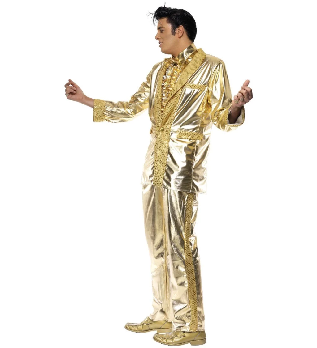 Kostým Elvis - gold edition