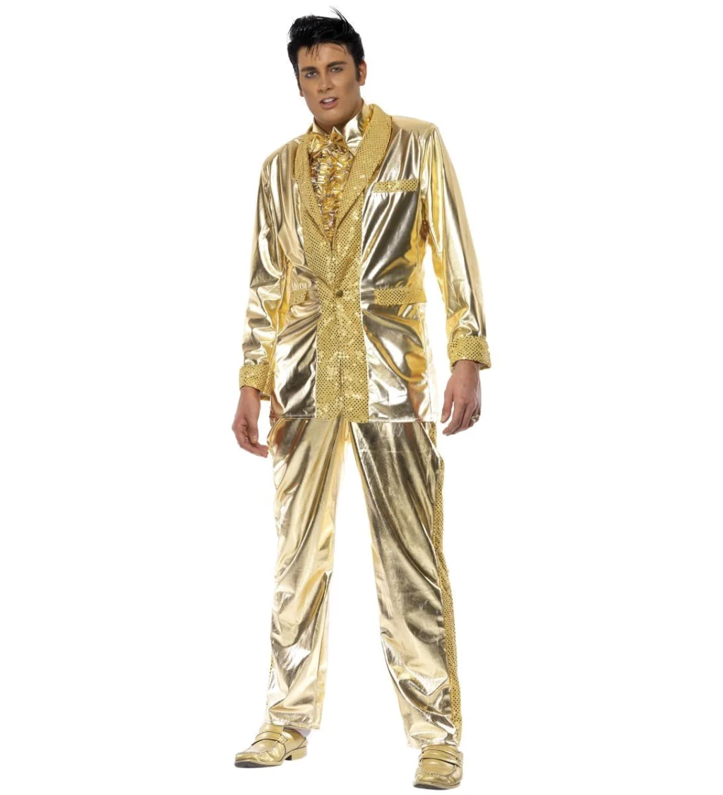 Kostým Elvis - gold edition