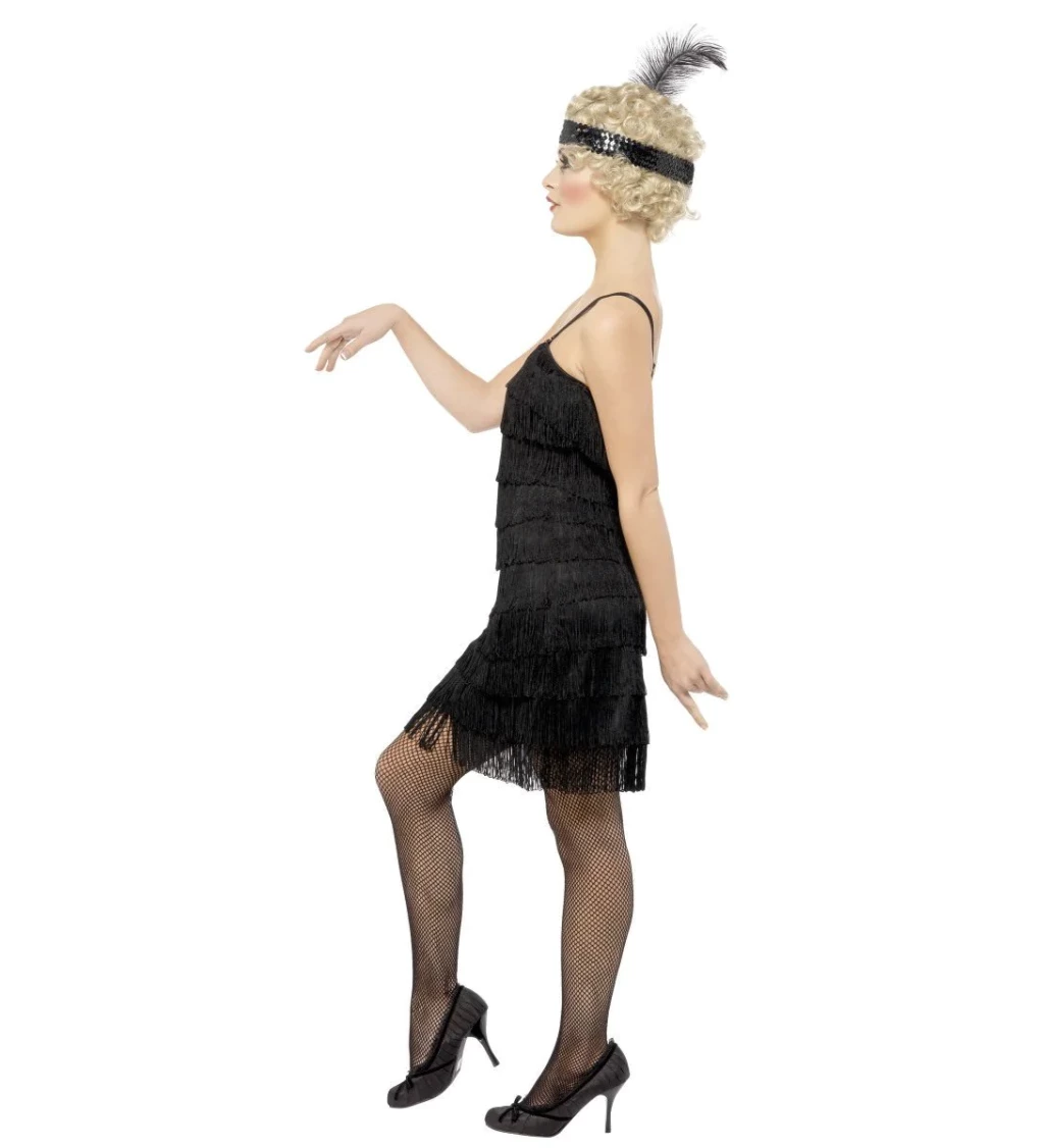 Kostým Černá prohibice s třásněmi