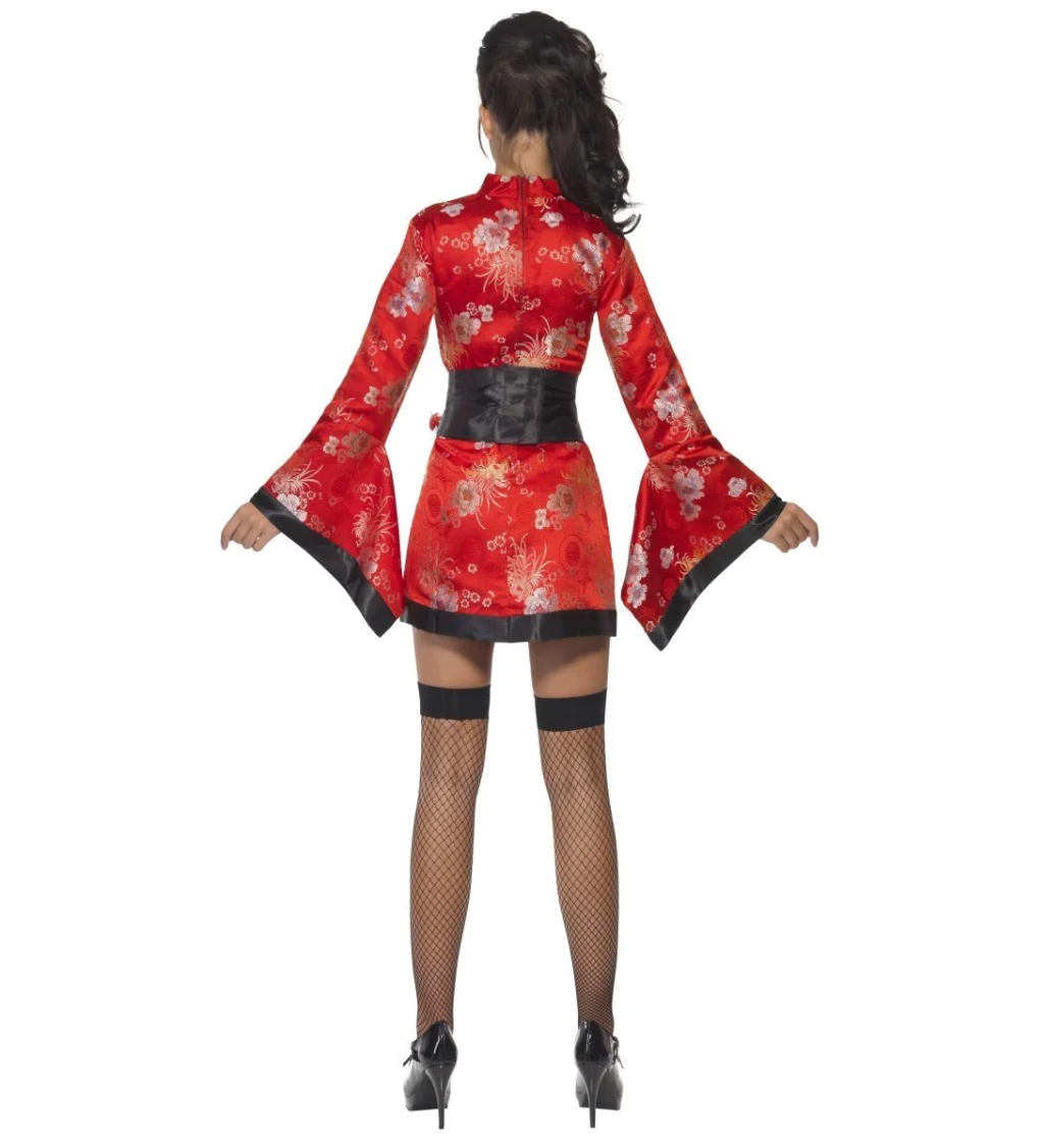 Kostým Vodka Gejša červená