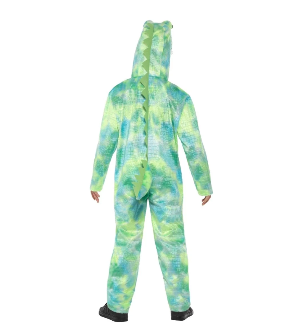 Chlapecký kostým - zelený dinosaurus