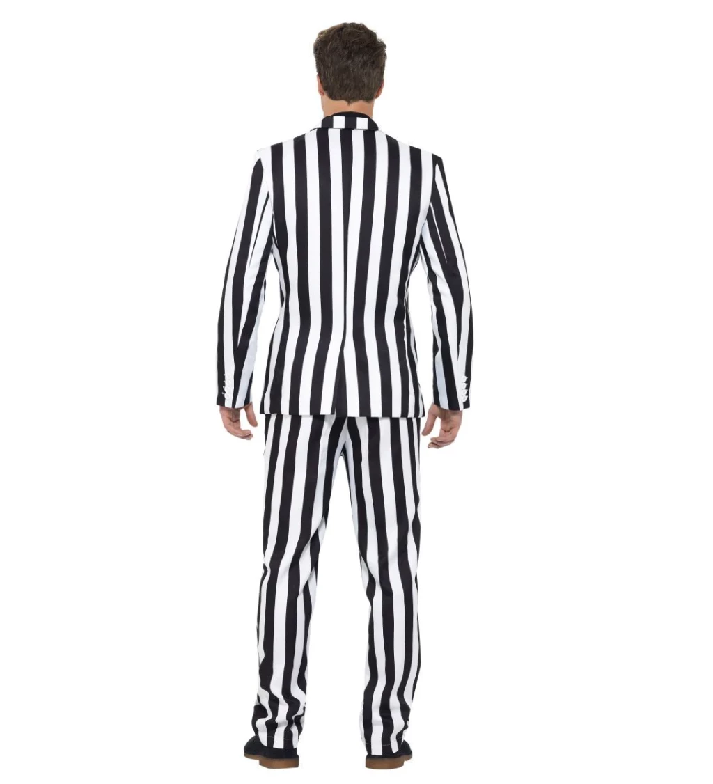 Kostým pánský oblek pruhovaný