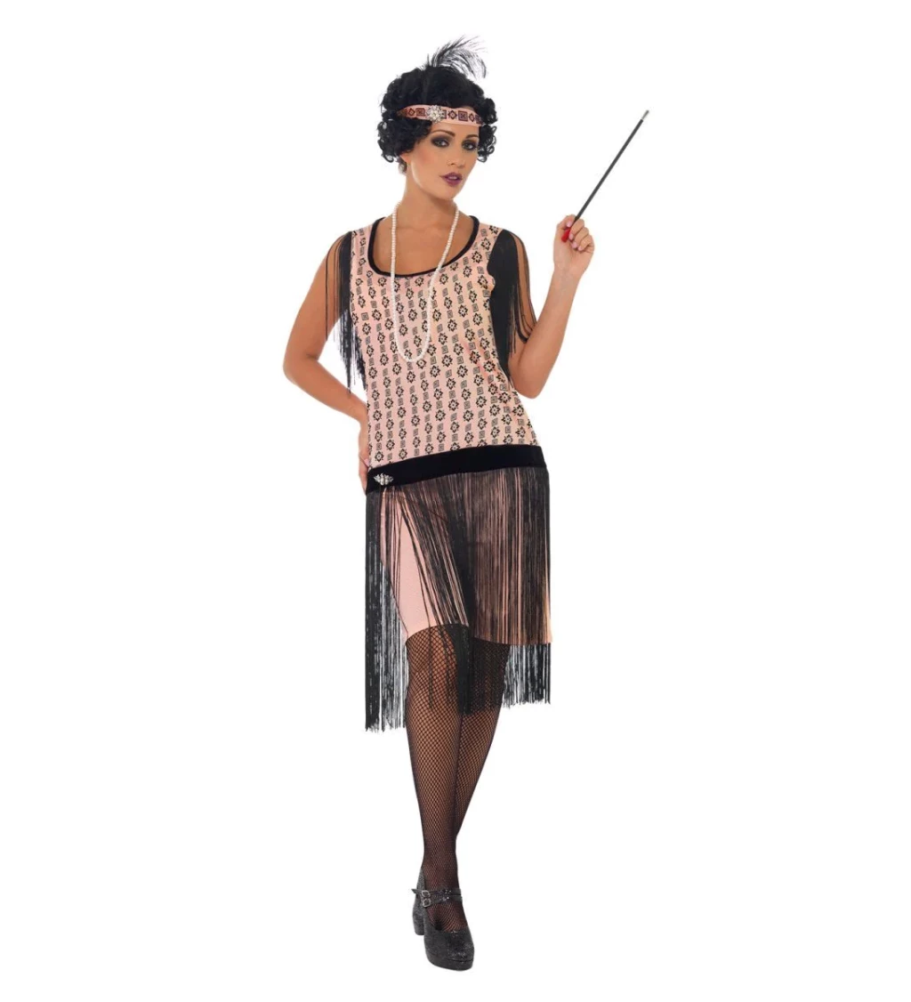 Dámský kostým - Prohibice, starorůžový