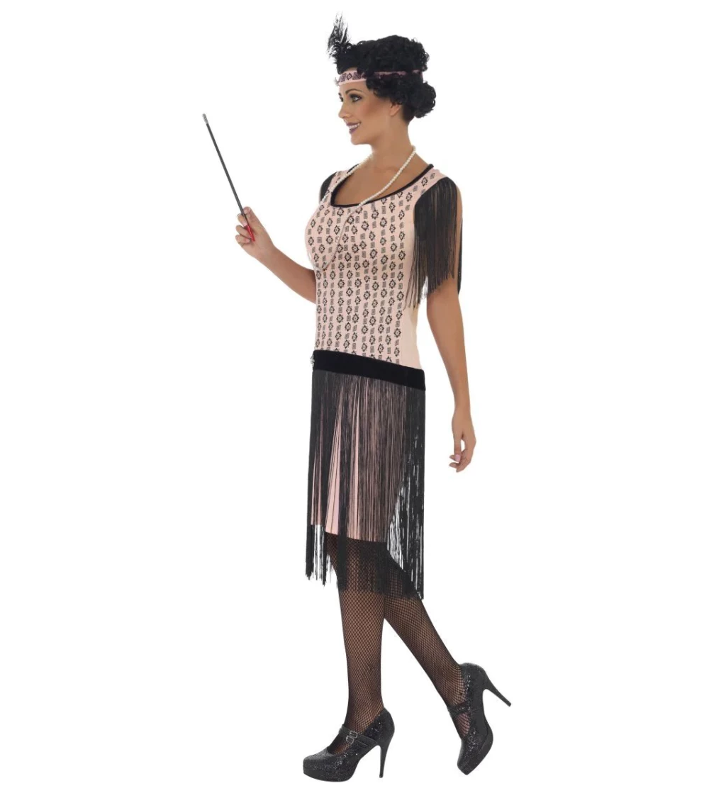 Dámský kostým - Prohibice, starorůžový