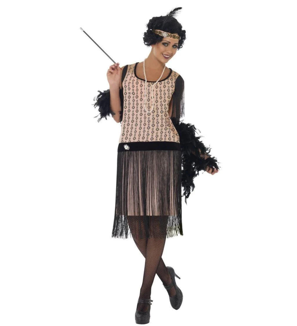 Dámský kostým - Prohibice, starorůžový