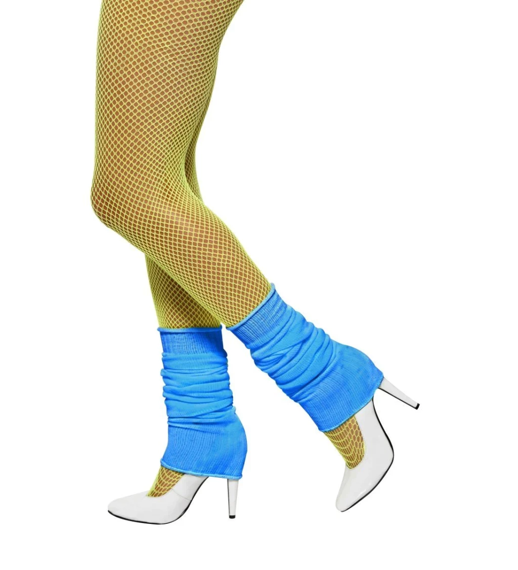 Návleky na nohy - neonově modré