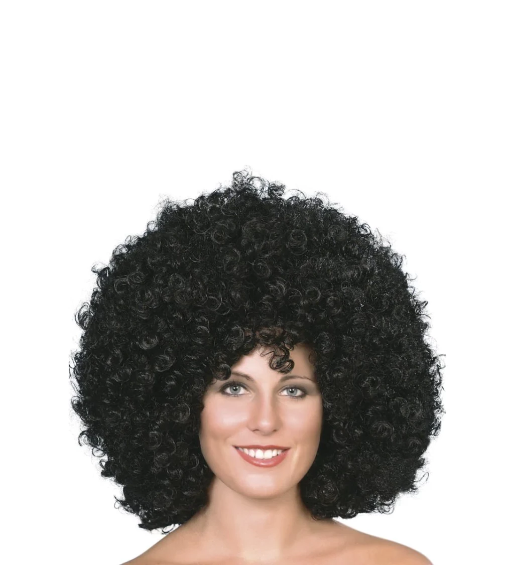 Paruka - Afro, velké, černé