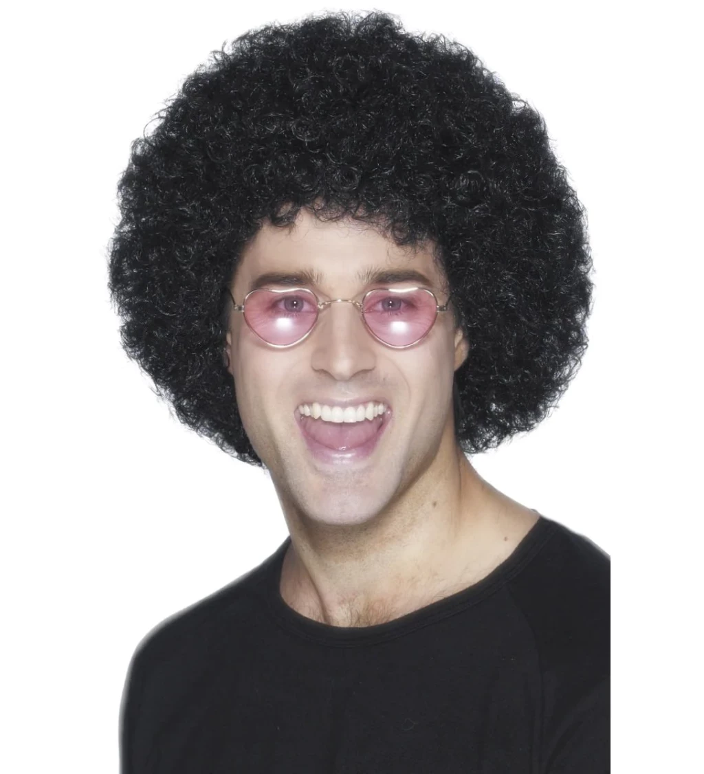 Paruka - Afro, černé