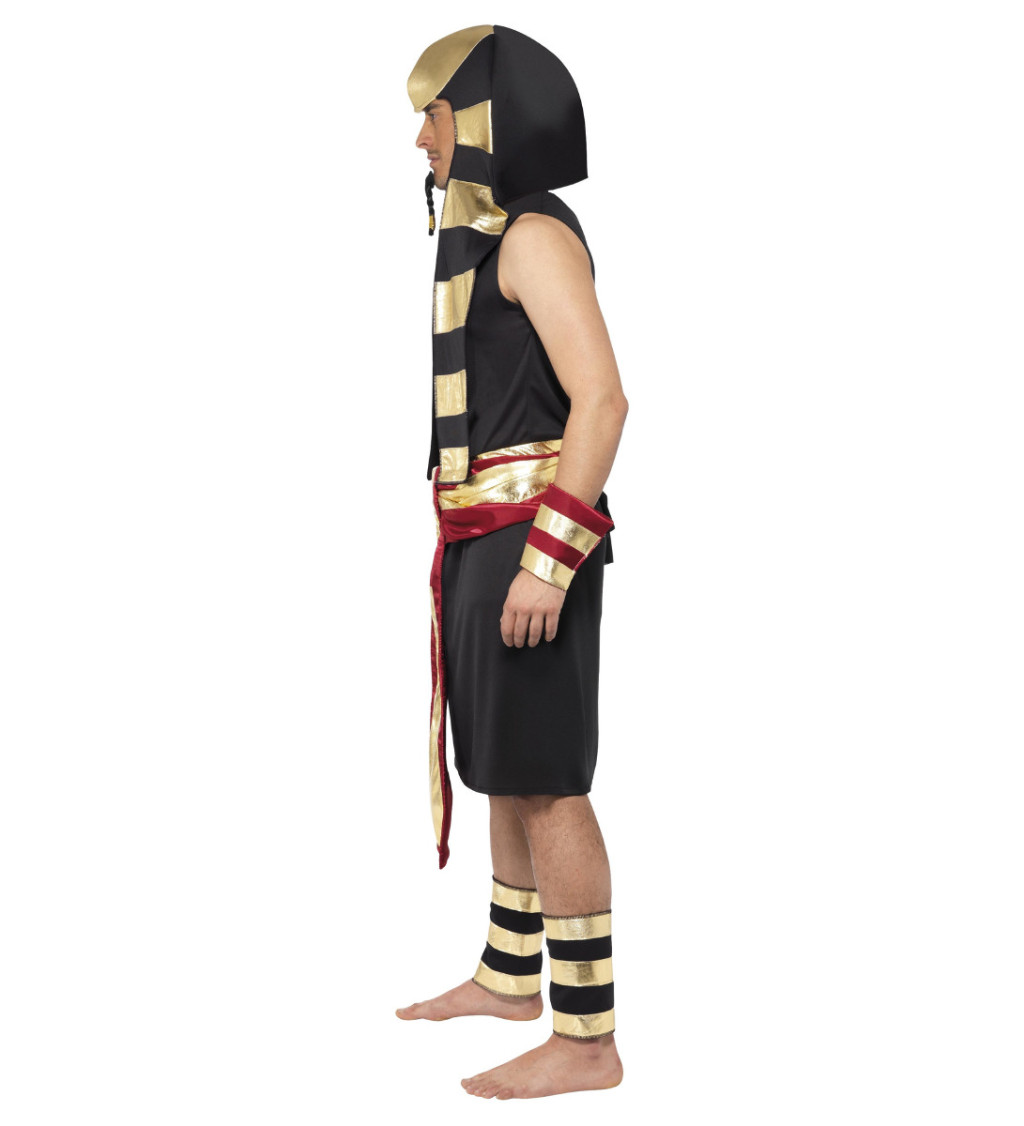 Pánský kostým - Faraon, černá tunika