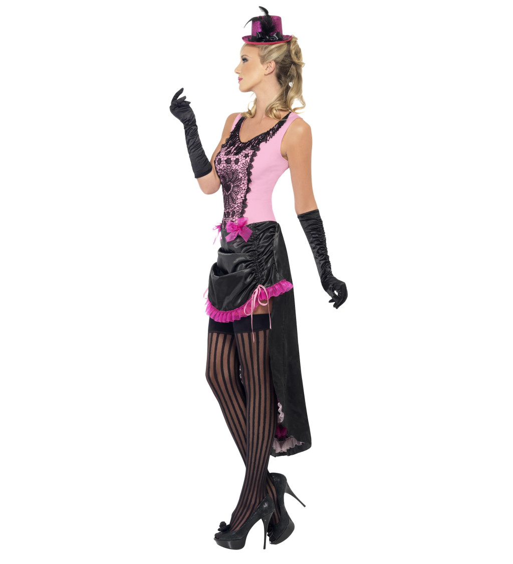 Dámský kostým - Kabaretní tanečnice, růžový