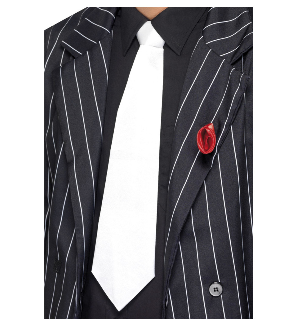 Bílá mafiánská kravata