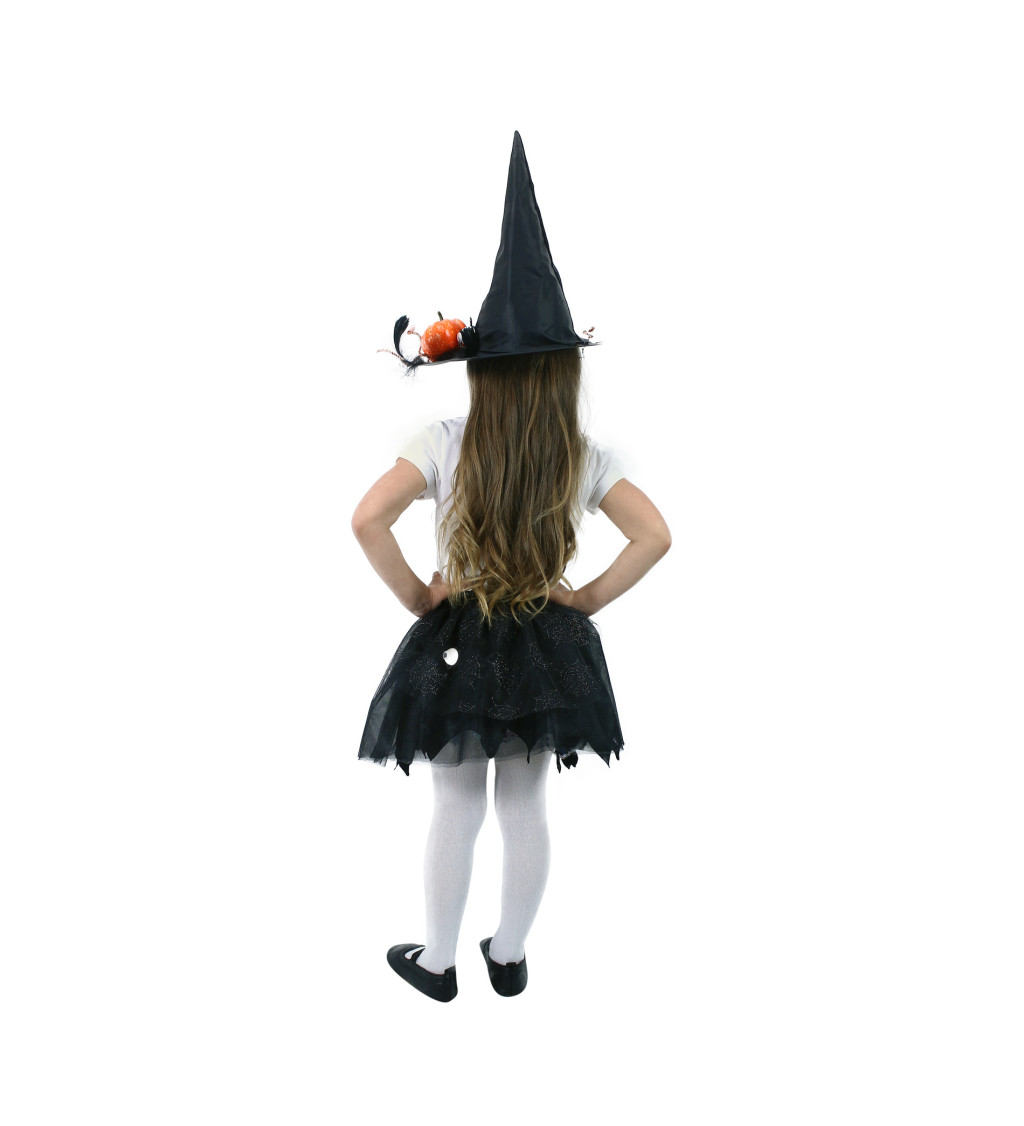 Pohádková tutu sukně a klobouk - čarodějka