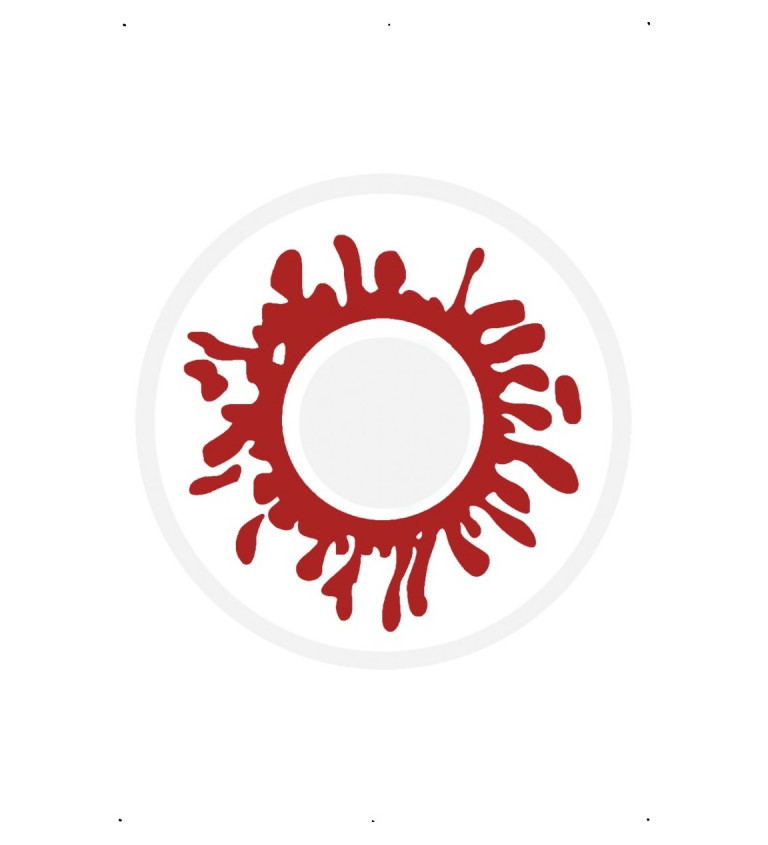 Kontaktní čočky - krvavé oko