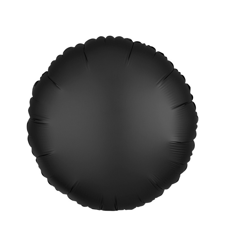 Kulatý sametový balónek - černý