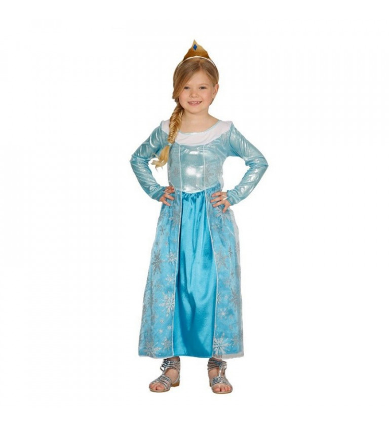 Dětský kostým - Modrá princezna 