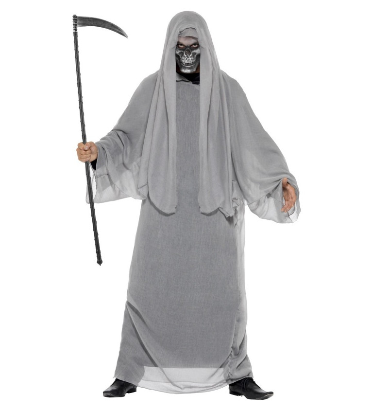 Kostým strašidelný šedý smrťák