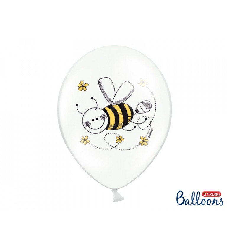 Balónek - Motiv včelky 6ks