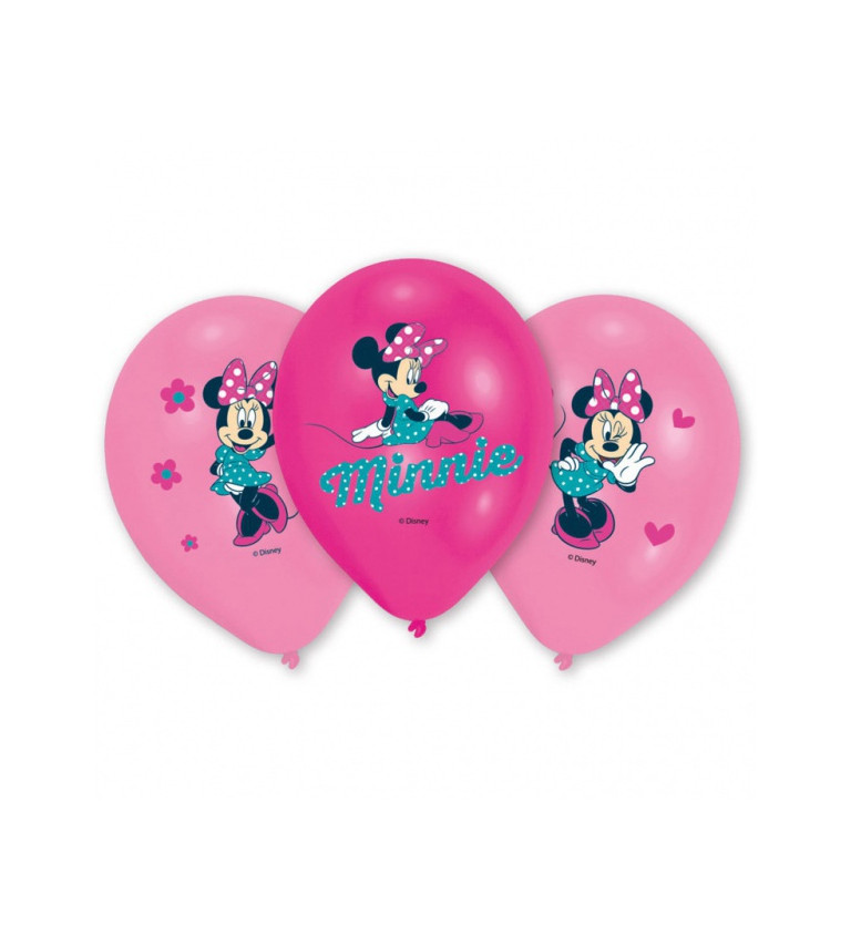 Balónky Minnie mouse - latex