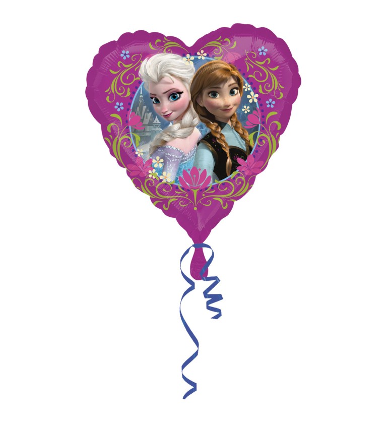 Fóliový balónek srdce - Frozen